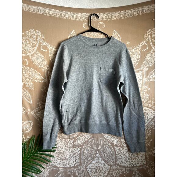 Vuori Jeffreys Sweatshirt Mens Small Gray Pullover Crew Neck Fleece - Picture 1 of 6